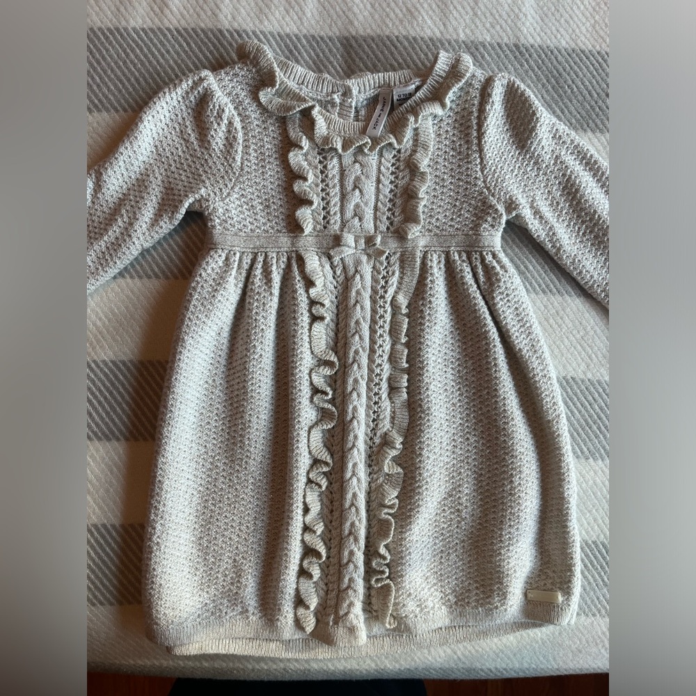 Knit Baby Dress with Ruffles